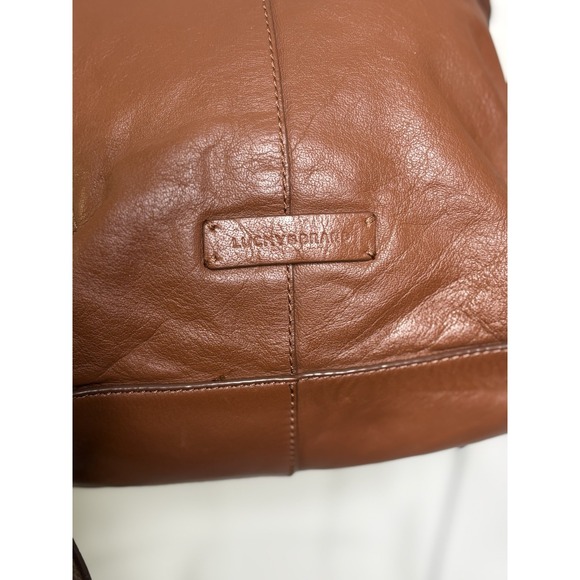 Lucky Brand Leather Brown Cognac Backpack Gold Studded Adjustable‎ Straps main image 6